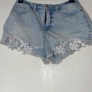 Wild fable lace jeans shorts